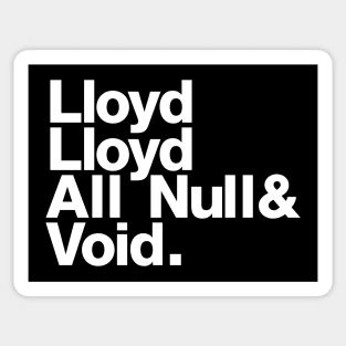 Lloyd Dobler: Experimental Jetset Sticker